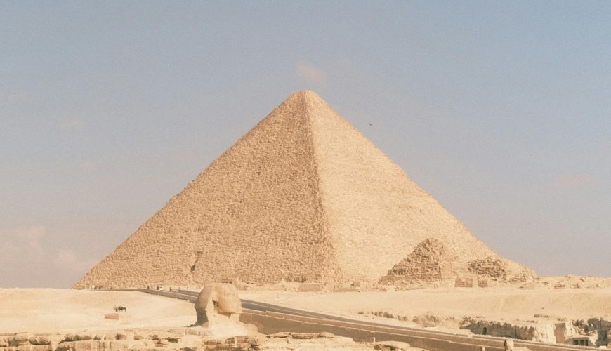 Great Pyramids of Giza from the Giza Plateau